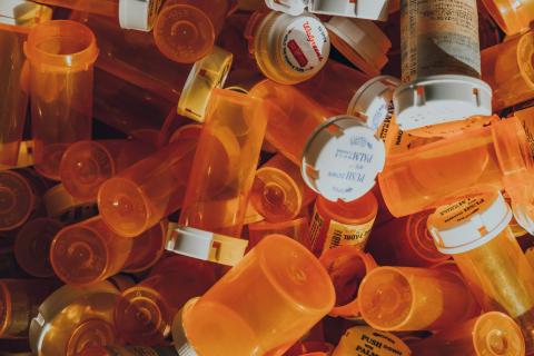 lots of pill bottles