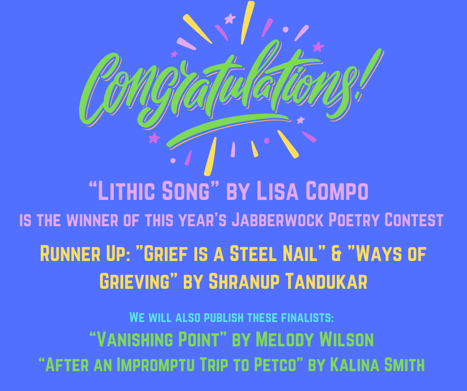 Poetry Contest Winner, Runner Up, and Finalists 2026